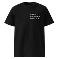 Front view of Backheart T-shirt by Mann Adores Notte
