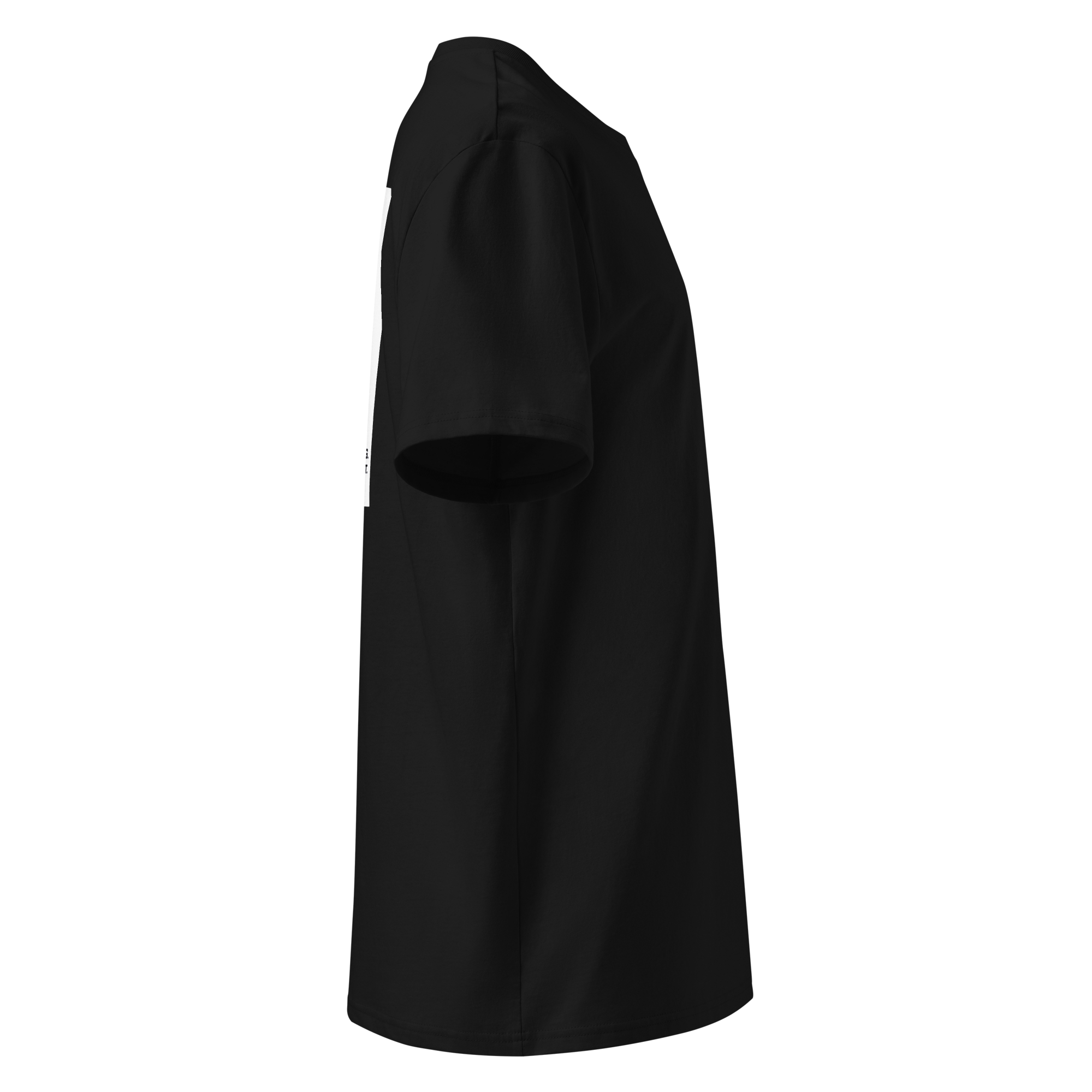 Right side view of Backheart T-shirt by Mann Adores Notte