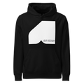 Front view of Bauheart Hoodie by Mann Adores Notte