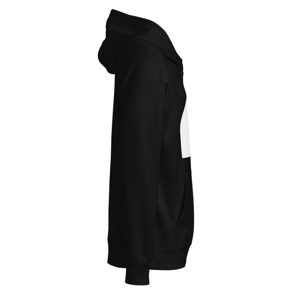 Right side view of Bauheart Hoodie by Mann Adores Notte