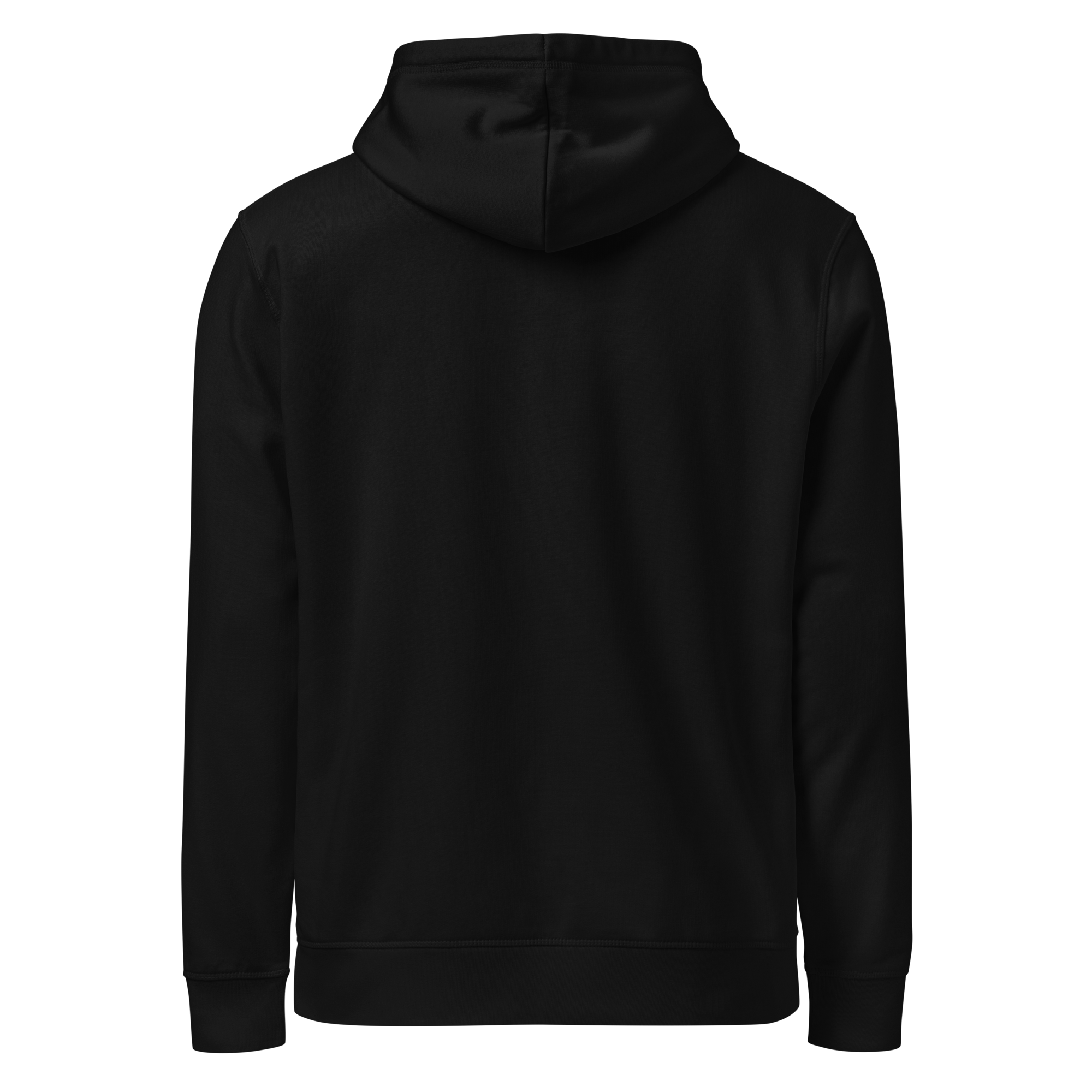 Back view of Bauheart Hoodie by Mann Adores Notte