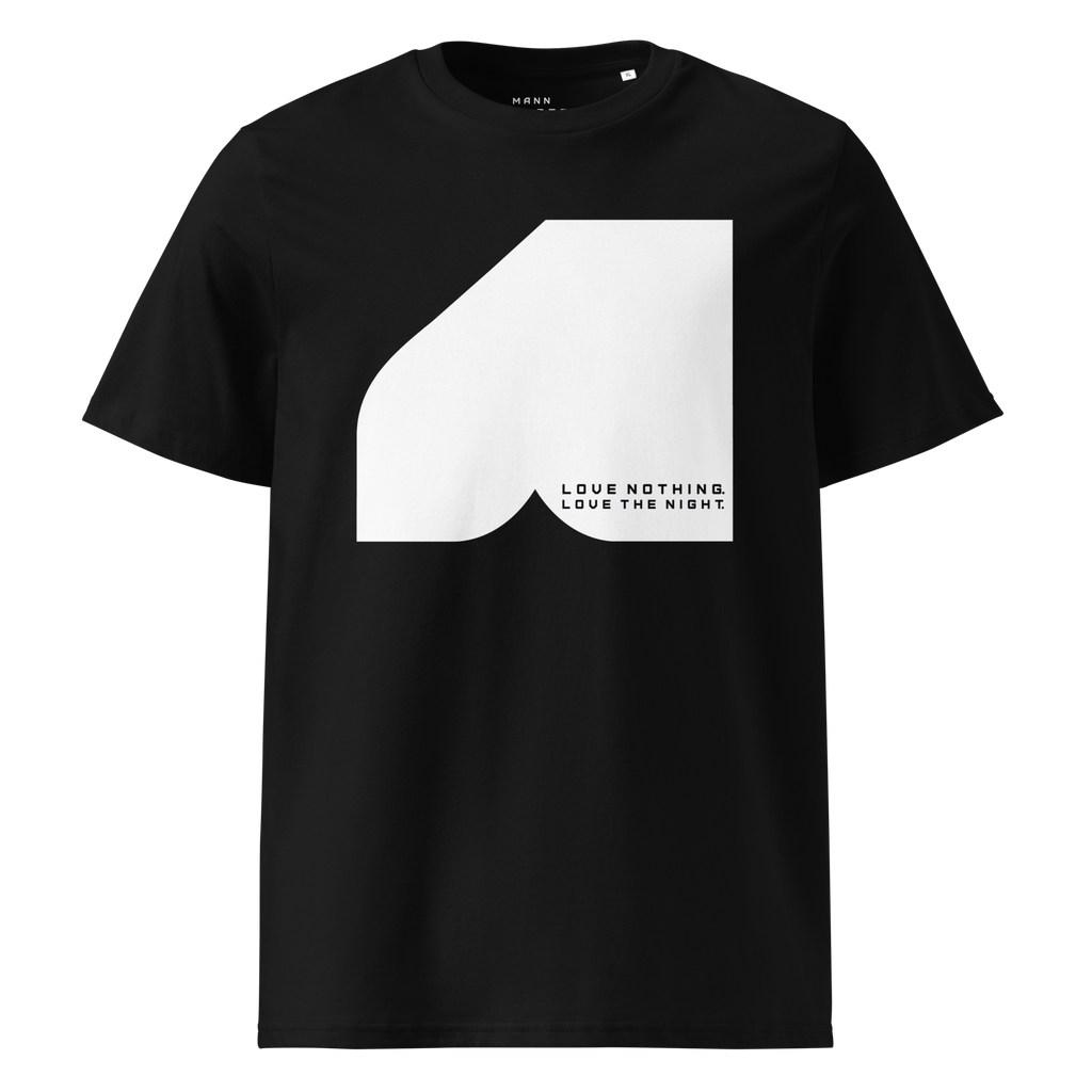 Front view of Bauheart T-shirt by Mann Adores Notte