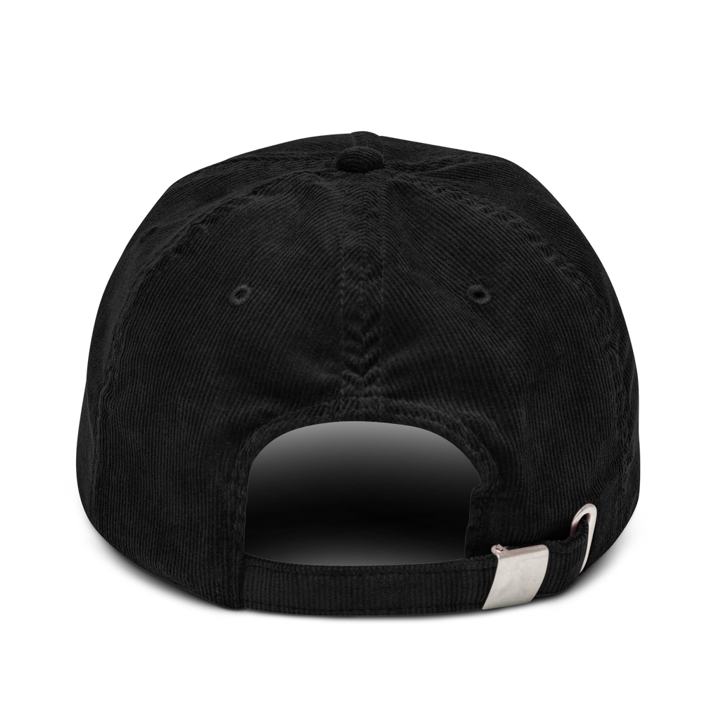 Back view of Love Nothing. Love The Night. Corduroy Cap by Mann Adores Notte