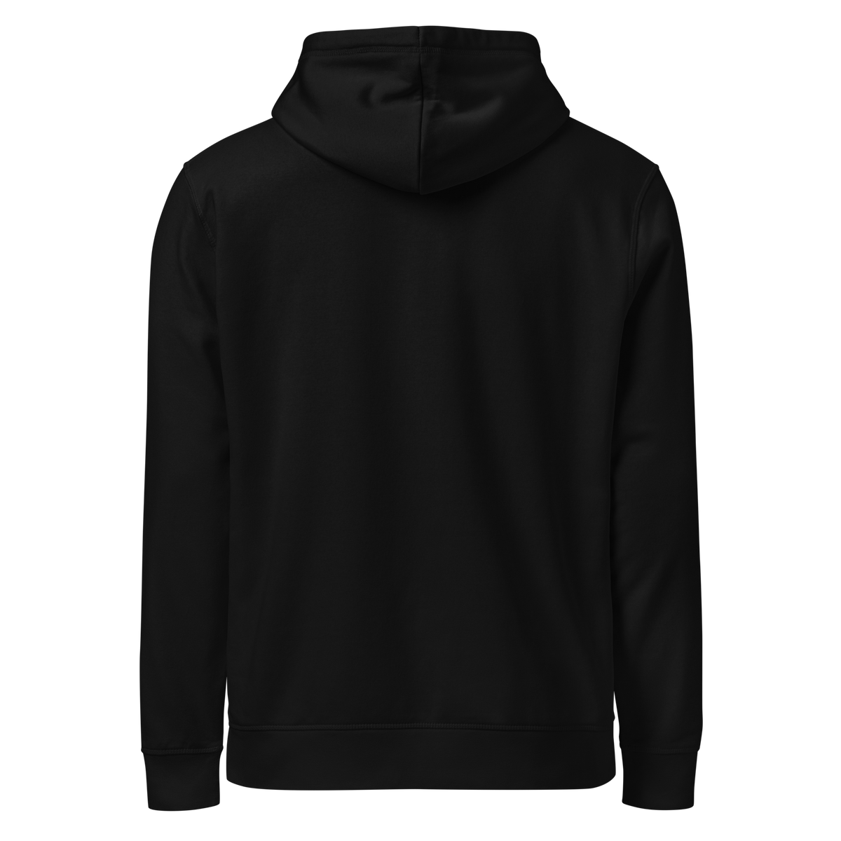 Back side view of Mann Adores Notte Signature Hoodie by Mann Adores Notte