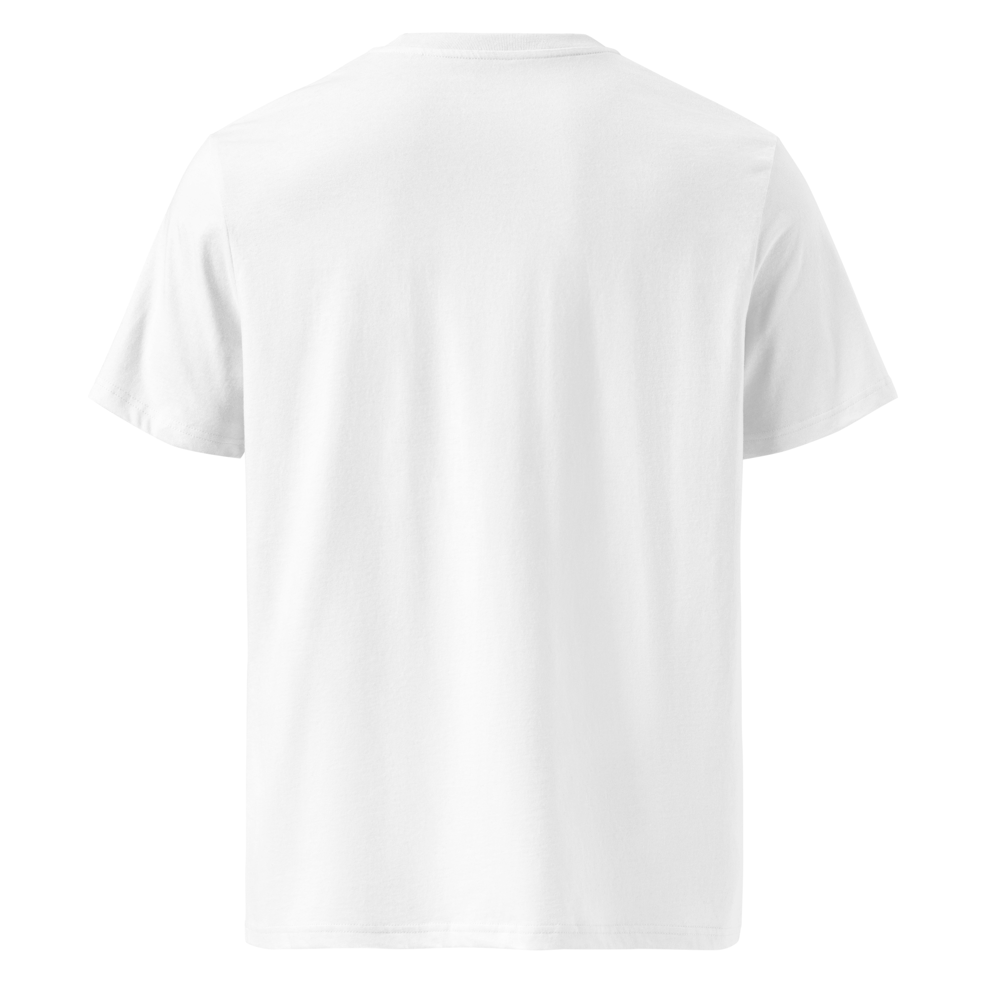 Back view of Mann Adores Notte Signature T-shirt White